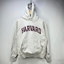 Vintage Champion Harvard Y2K Reverse Weave Hoodie Medium
