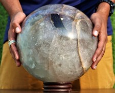 XL 275 MM Nat&uuml;rlicher Rauchquarz Kristall Metaphysischer Stein Heilung Dekor ...