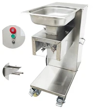 INTBUYING TJ130L-B Commercial Meat Cutting Machine Body without Blade 110V 60Hz