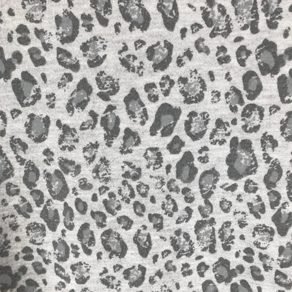 Sudadera para mujer Joie Annora estampado de leopardo talla mediana gris pulóver raglán Foto 3 de 4