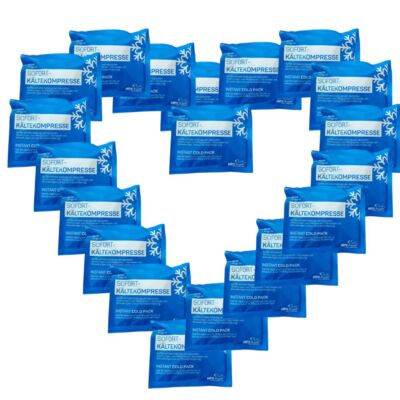20 x HPXfresh Sofort-Kältekompresse Premium Kühlpack Kaltkompresse