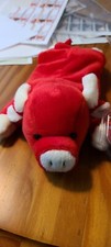TY Beanie Baby - SNORT the Bull 9 inch - Stuffed Animal Toy 1995 w/tags