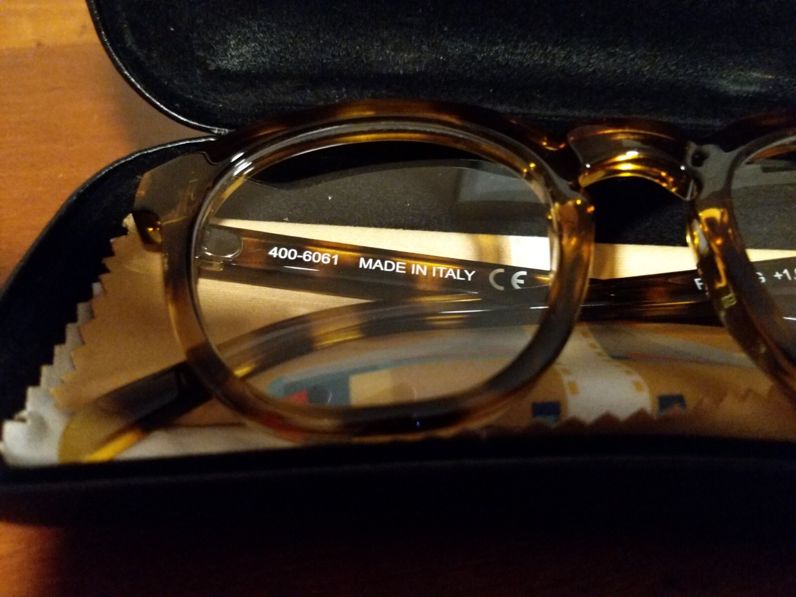 KOLO Premium Reading Glasses, Classic Round Honey Tortoise +1.0 Italy Used