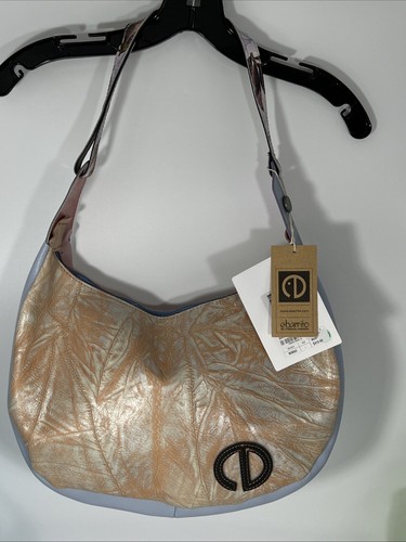EBARRITO Beige Blau Leder Schultertasche Handtasche Mehrfarbig Neu mit Etikett mit Staubbeutel - Bild 4 von 16