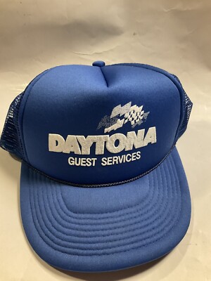 Vintage Daytona Racing Trucker Hat Snapback Cap VTG New NOS Employee AUTHENTIC
