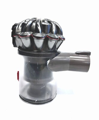 V6 Handheld Akku Silber Grau Gebraucht Zyklon & Eimer Original Dyson