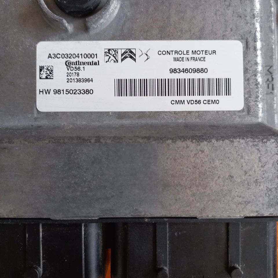 CALCULATEUR PEUGEOT  , CITROËN  CONTINENTAL VD56.1 A3C0320410001 / HW 9815023380 - Immagine 2 di 2