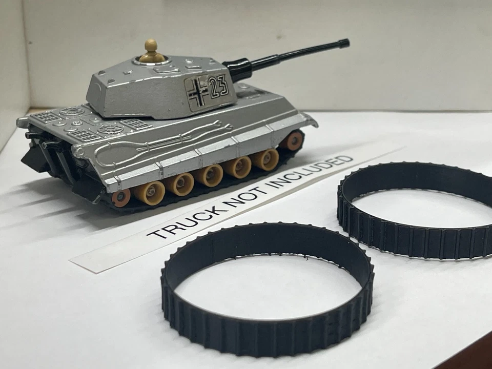 Matchbox Vintage 1974 Lesney Battle Kings K-104 King Tiger Tank (SOMENTE FAIXAS) - Imagem 2 de 3