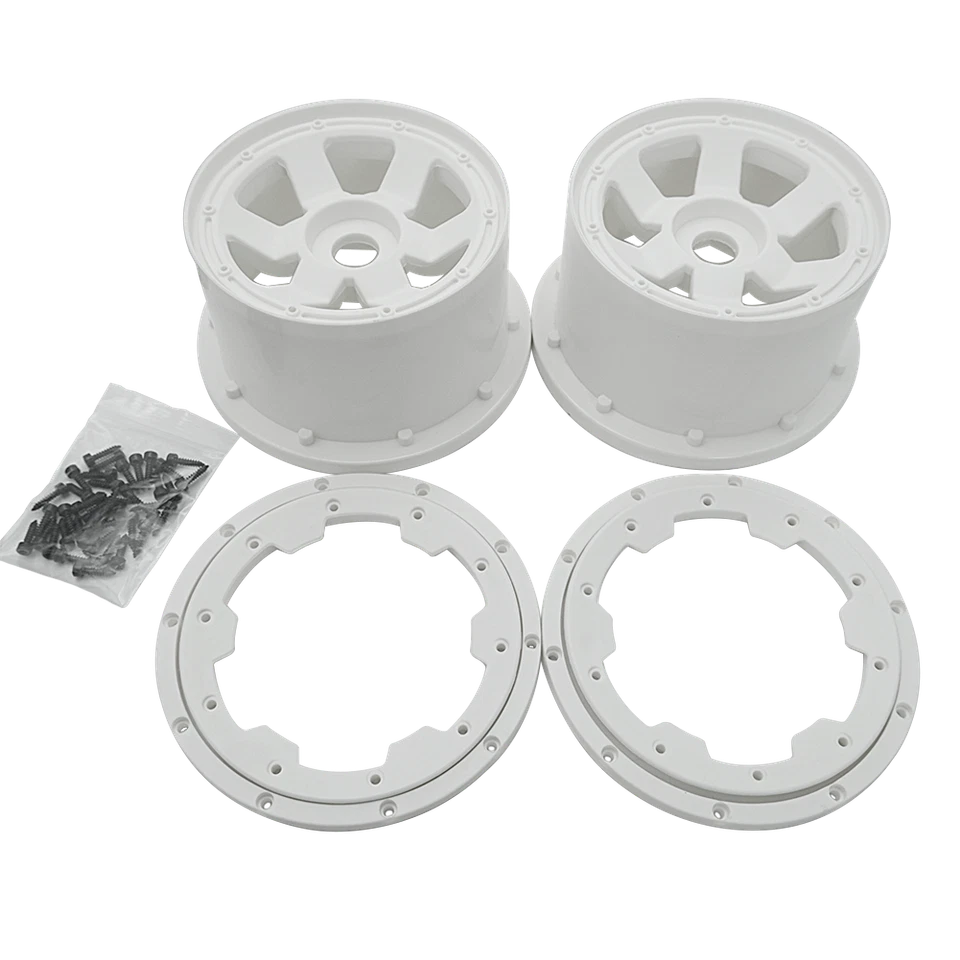5B Second Generation Rear Wheel Hub White Suitable for 1/5 HPI Baja 5B RV - Image 2 of 4