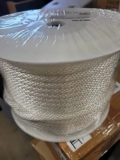 WELLINGTON 1/2" x 250' SOLID BRAIDED NYLON ROPE G1032S0250 NEW SEALED WHITE