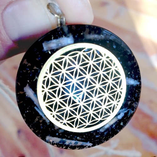 Collar Turmalina Colgante Generador de Energía Cobre Orgonita Orgón HECHO A MANO - Imagen 5 de 7