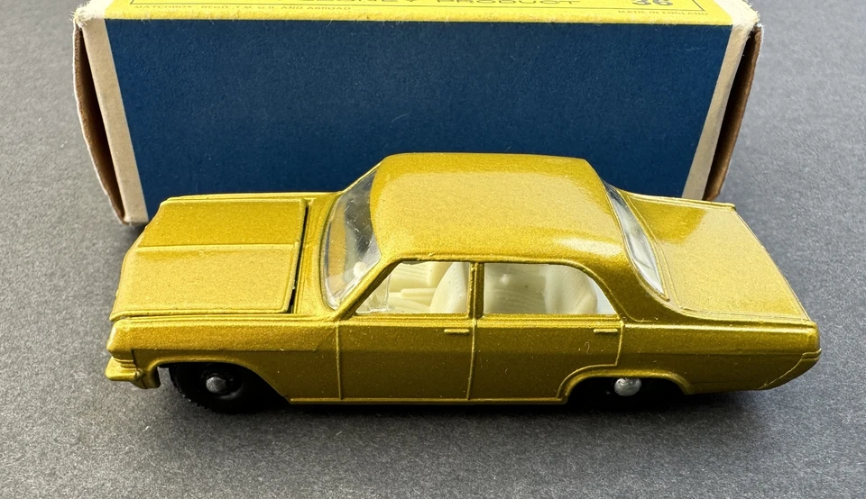 Lesney Matchbox Serie Nº36 Opel Diplomat con Caja Original Hecho en Inglaterra Foto 2 de 4