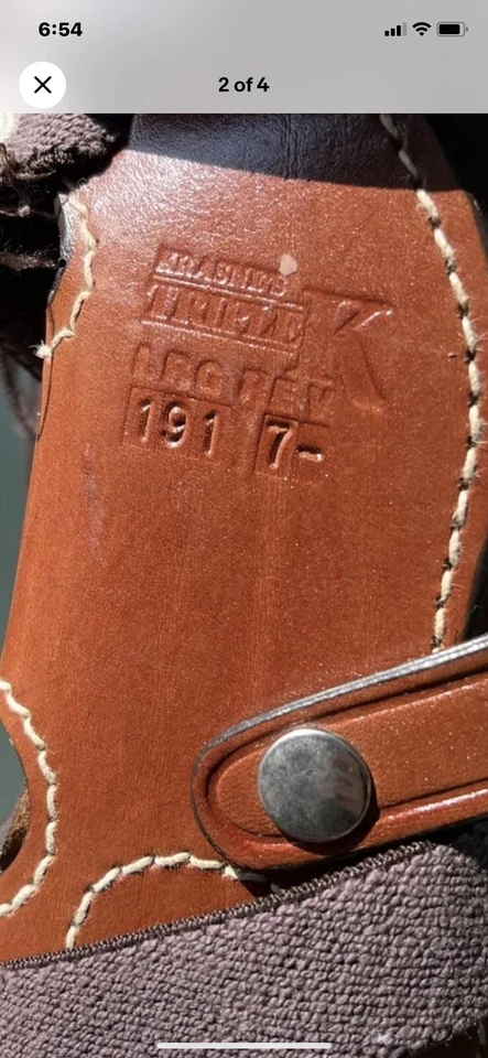 triple k shoulder holster 191 7 Large Revolver 17" - Image 2 of 4