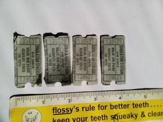 simulation station Ann arbor prize ticket vintage 1980s lot of four
