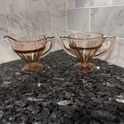 Vintage Pink depression creamer and sugar Spring Table Decor Easter Table