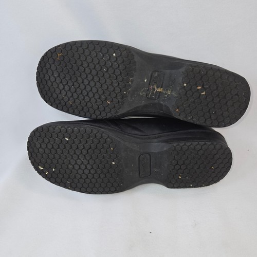 TredSafe Jennifer schwarzer Leder-Loafer mit Schnallen Größe 7 Vintage guter Zustand - Bild 5 von 13