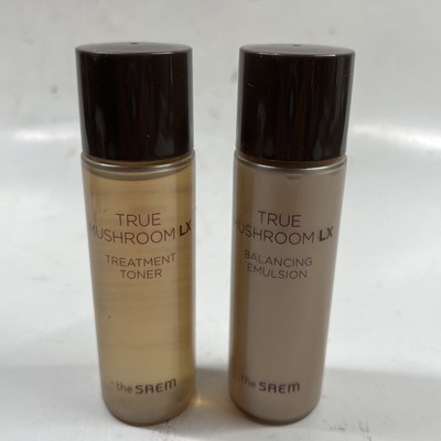 The Saem True Mushroom Lx Treatment Toner & Balancing Emulsion Exp 08/25