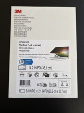 3M Bright Screen Privacy Filter for Apple MacBook Pro 14 M1-M2  new, sealed 