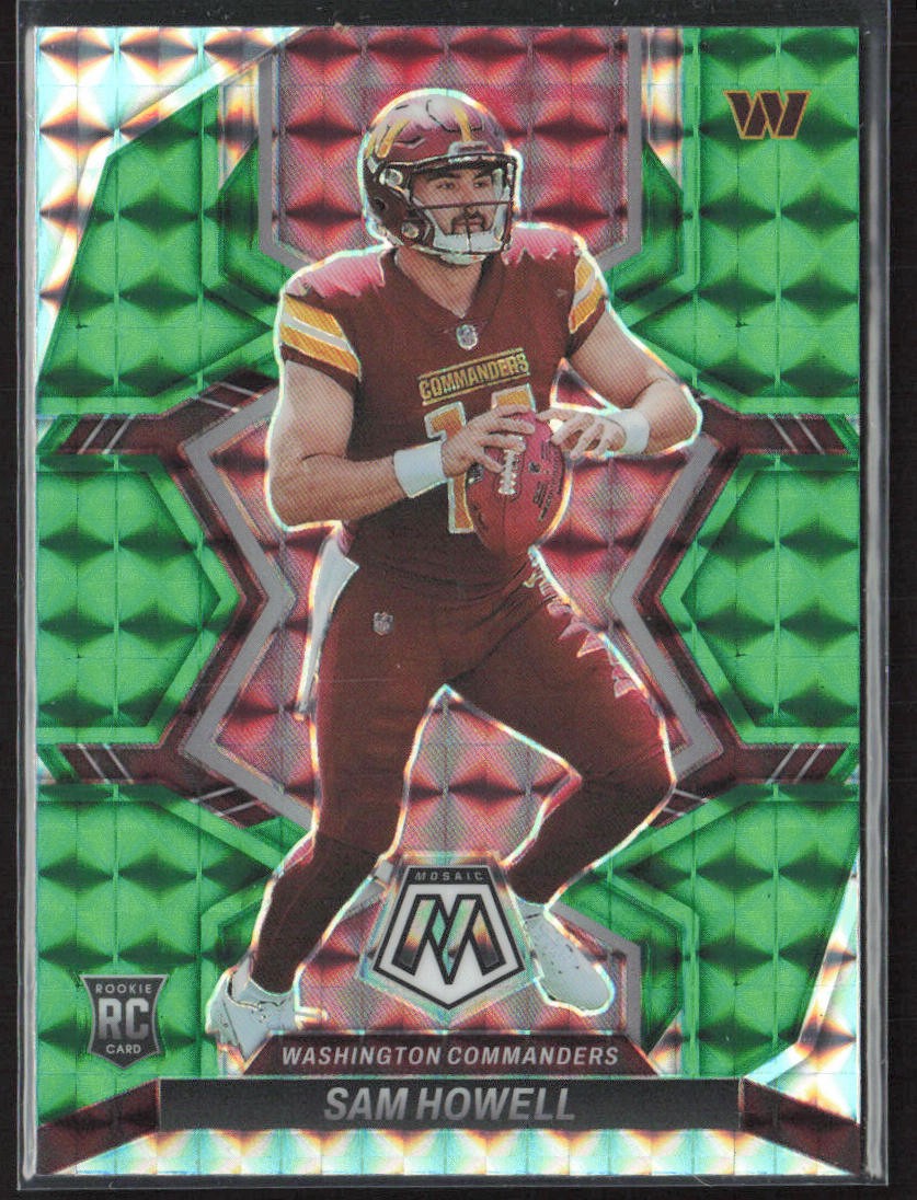 2022 Panini Mosaic #305 Sam Howell Mosaic Green