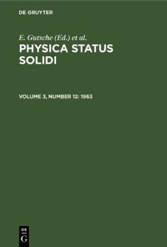 E Gutsche 1963 (Hardback)