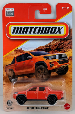 2026 Matchbox Toyota Hilux Pickup 07/125 Orange | eBay