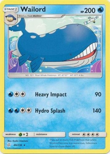 Wailord - 46/236 - Rare LP Cosmic Eclipse