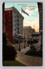 San Francisco CA-California Hotel Stewart Union Square Vintage Postcard Postal