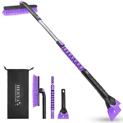 48 Inch Long Snow Brush for SUV, Extendable Ice Scraper and Brush