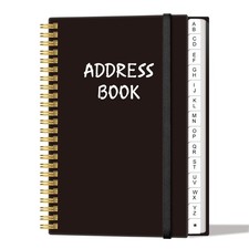 Address Book with Alphabetical Tabs - Telephone  4.3" x 6.2"