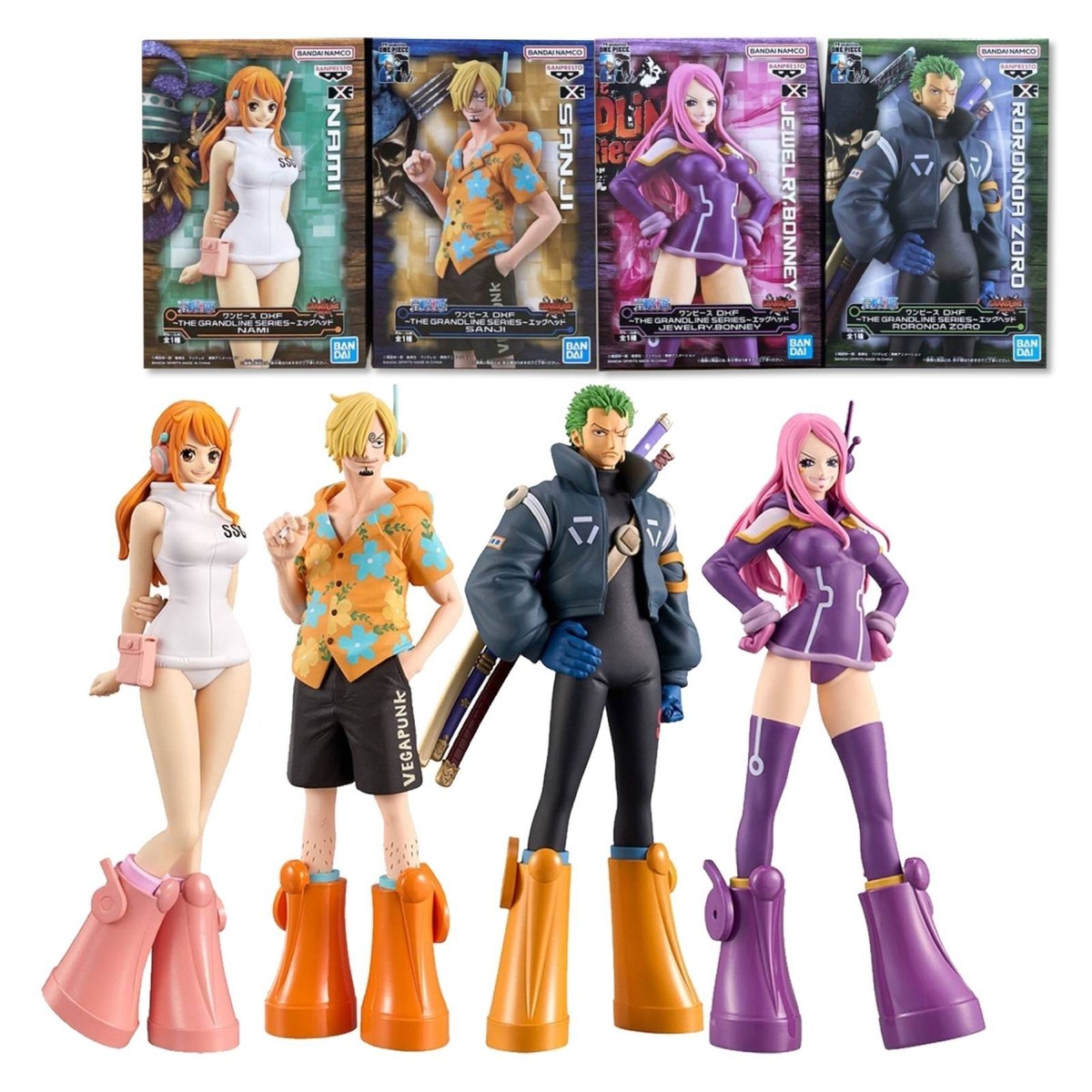 ONE PIECE DXF THE GRANDLINE SERIES Egghead Zoro Sanji Nami Bonney