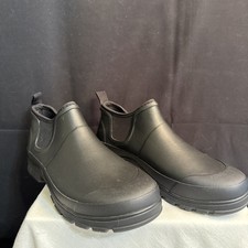 Staheekum Men's Ankle Waterproof Rain Boots - BLACK