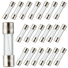 BOJACK 5X20Mm 2.5A 2.5Amp 250V 0.2X0.78 Inch F2.5AL250V Fast-Blow Glass Fuses P