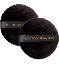 2 x Hollywood Browzer Deluxe Microfibre Beauty Puff - Powder Puff For Makeup