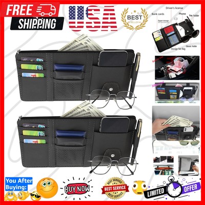 Lightweight Car Sun Visor Storage Organizer - Multi-Functional Accessory
