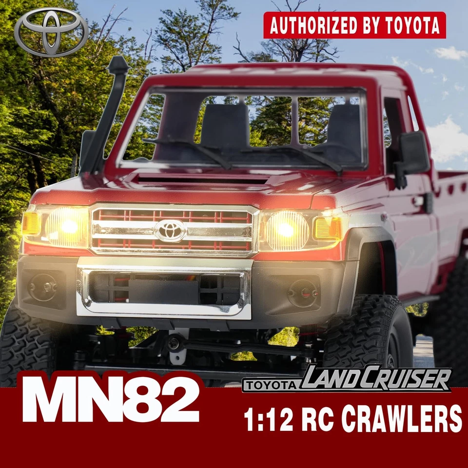 MN-82 RC Rock Crawler Car 1/12 Scale Toyota Pickup Truck , 2.4GHz 4WD Off-Roa... - Image 2 of 4