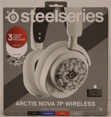 New SteelSeries Arctis Nova 7P Wireless Gaming Headset   White  