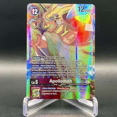 Apollomon (Alt Art) BT25-018 SR Dual Revolution Textured Foil Digimon NM/M