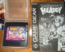 🔥🔥Dynamite Headdy (Sega Game Gear, 1994)& Manual Tested Working Authentic