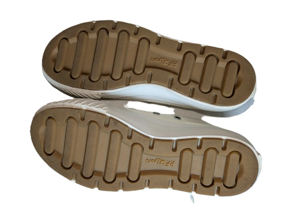 pf flyers womens 7 mens 5.5 off white low top canvas grounder lo unisex - Image 4 of 4