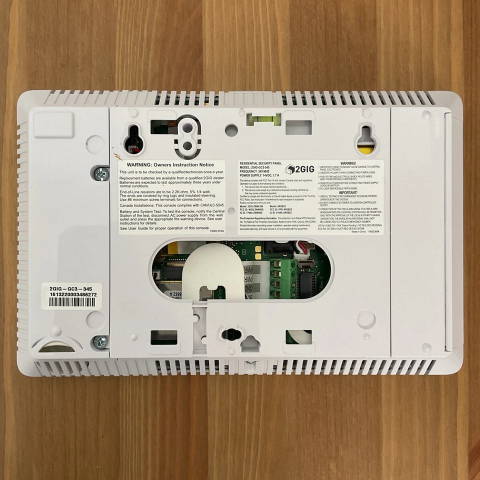 Painel de controle de alarme de segurança tela sensível ao toque 2GIG-GC3-345 - Imagem 3 de 4