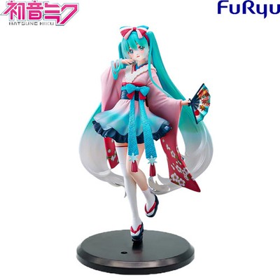 Hatsune Miku Anime Figure Toys Neo Tokyo Series Kimono MIKU Kawaii Cartoon PVC