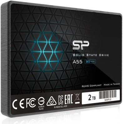 Silicon Power 2TB SSD 3D NAND A55 SLC Cache Performance Boost SATA III 2.5'' 