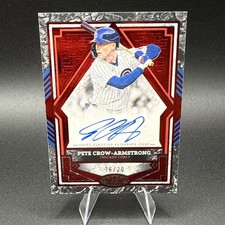 2025 Topps Tier One - Pete Crow-Armstrong Auto Red /20 BA-PC Cubs