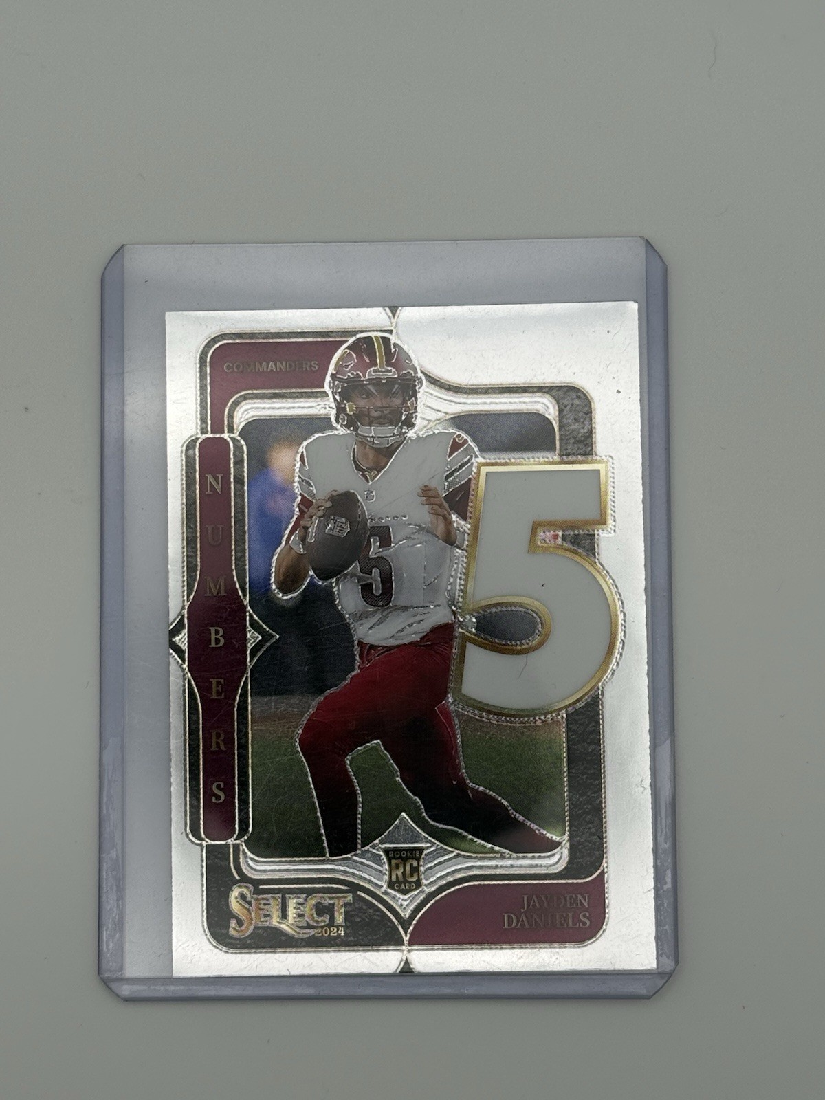 2024 Panini Select - Select Numbers Jayden Daniels #23 Silver Prizm (RC)