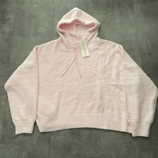 Pixie & Peach Penny Hoodie Womens UK 18 Pink Soft Teddy Fleece Pullover BNWT