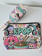 Kpop Hairbrush Soda Pop Small Makeup Bag Small Zip Pouch Bag Girls Gift xmas