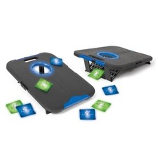 Go Gater Cornhole   Light-Up and Travel Versions Light-Up Board - Black/Blue
