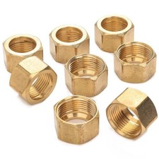 5/8-Inch Brass Compression Nut,Brass Compression Fitting Pack of 5/8" 25