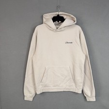 Chevrolet Hoodie Mens Small White Pullover Fl...