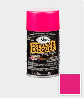 Testors 1841M Spray Lacquer Electric Pink 3 oz